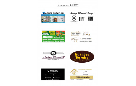 Sponsors de l'OBTT